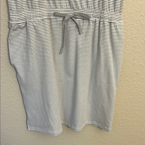 Striped Gray Mini Dress - Picture 4 of 9
